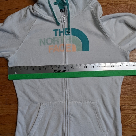 The North Face White Hoodie Full Zipper  White Woman's Medium Sweater - Picture 8 of 14